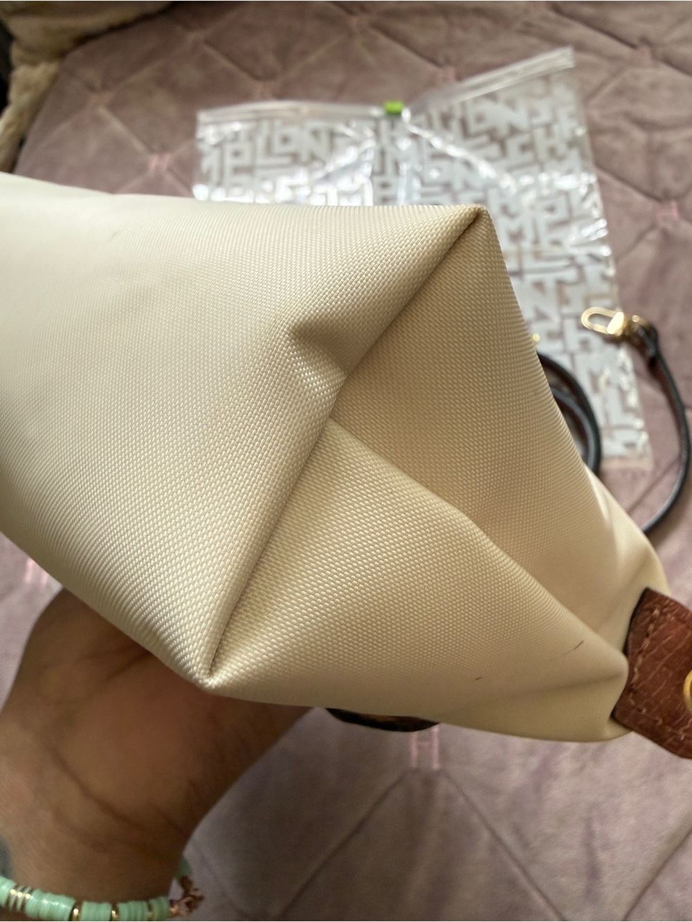 LE PLIAGE ORIGINAL POUCH WITH HANDLE (converted to crossbody) - Picture 9 of 15
